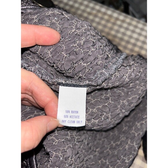 Double D Ranch Women’s Satin Crinkled Jacket size M Silver Western Cowgirl - Picture 9 of 9